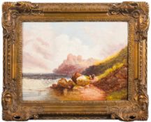 Attributed to Joseph Horlor [1809-1887]- Coastal landscape,