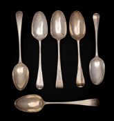 A George III silver Old English pattern table spoon, maker Peter & Ann Bateman, London,