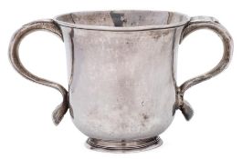 A George II silver two handled cup, maker Francis Spilsbury I, London, 1738: initialled,