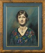 * Arthur Charles Shorthouse [1870-1953]- A modern girl; bust-length portrait,
