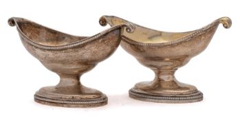 A George III silver salt, maker Rebecca Emes & Edward Barnard I, London,