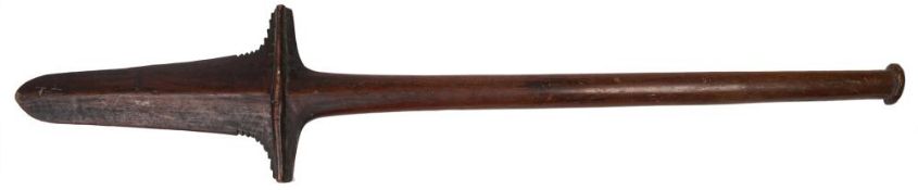 A 19th century Fijian Cula Cula ceremonial club: of traditional design,