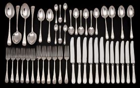 A Canadian sterling silver 'London Engraved' pattern flatware service,