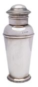A George V silver cocktail shaker, maker Goldsmiths and Silversmiths Co Ltd, London,