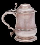 A George II silver tankard, maker Francis Spilsbury, London, 1740: of baluster outline,