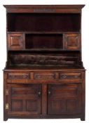 An 18th Century oak dresser:,