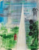 * John Piper [1903-1992]- Salisbury Cathedral spire,