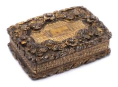 A Victorian silver gilt vinaigrette, maker John Bettridge, Birmingham,