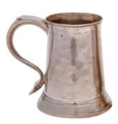 A George III silver mug, maker William & James Priest, London, 1767: initialled,