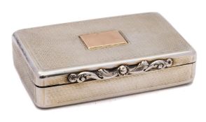 A William IV silver snuff box, maker Charles Rawlings & William Summers, London,