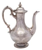 WITHDRAWN A Victorian silver coffee pot, maker Goldsmiths Alliance Ltd,