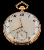 An 18ct gold cased,