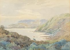 Gwyneth Richardson [1896-1980]- Silver Morning, Pukerua Bay, New Zealand,:- signed bottom right,