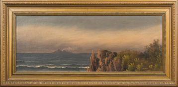 Attributed to J R Mayclair [19/20th Century]- White Island, Bay of Plenty, New Zealand; Near Kandy,