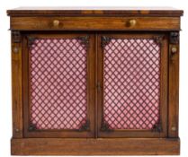 A Regency rosewood chiffonier:,