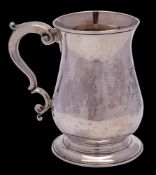 A George III silver tankard, maker I.