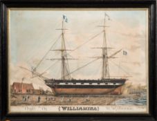 John Faddie [British School, 19th Century]- The two-Master 