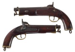 A miniature percussion 'tower' pattern pistol: with 5.