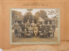 An early 20th century photograph of 'England Mackinnon Challenge Cup,