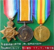 A Great War trio: to 12649. Pte. R. Graham. Durh. L.I.
