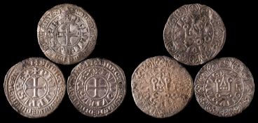 Three silver Gros Tournois.
