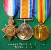 A Great War trio: to 18-263. Pte. H. Ellis. Durh. L.I.