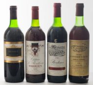 A bottle of Bordeaux 1990 Paul Lafranque,: a bottle of Ch, La Commanderie de Queyret 1985,