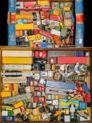 Corgi Dinky and others, a collection of various diecast vehicles:, playworn ( two boxes).
