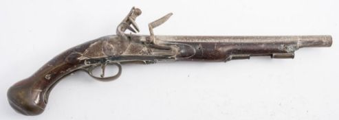 A 19th century flintlock pistol:,