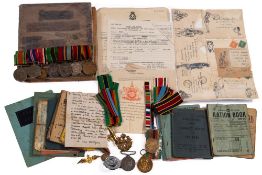 A WWII & Rhodesian Police group of seven to '10800266 William Pratt' RAF:, War Medal,