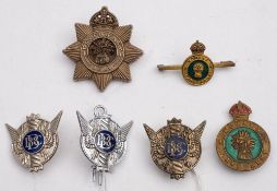 Three scarce WWII BBC War Correspondent lapel badges:,