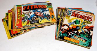 Marvel Comic UK 'The Titans':, an incomplete run form No 1-57,
