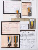 A WWI pair to '31747 Pte R Lean R Scots':,