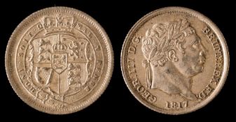 A higher grade 1817 shilling.