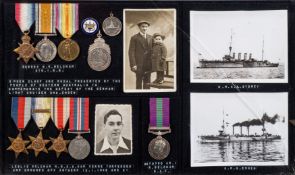 The Belcham family groups of medals: Includes Great War group of three to 308564. W. R. Belcham.