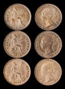 Groats:- 1838, 1839 and 1842 higher grade.