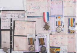 Four Royal Engineer WWI medals:,