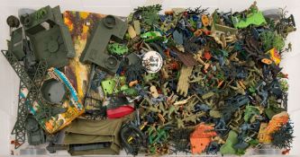Timpo, Britains, Airfix and others, a collection of plastic soldiers:, mostly WWII regiments,