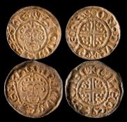 Two Henry III pennies.