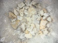 A collection of various examples of quartz crystal from Oman:.