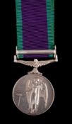 An ERII Army General Service Medal to 'FS/1049 (A ) PC Major Sigh Army Dep Pol' with Malaya clasp.