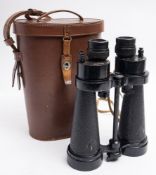 A pair of military issue binoculars by Barr & Stroud, London:, Model AP 1900A, serial number 64197,