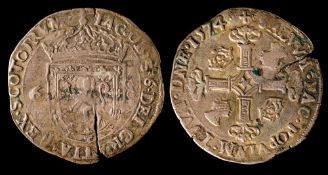 A 1574 half mark James VI.