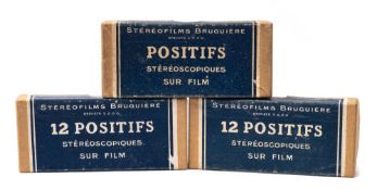 Three sets of Stereofilms Bruguiere Positifs:, 'Autour De Nice', 'Monte-Carlo et Nice' and 'Paris'.