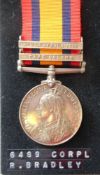 Queens South Africa Medal to 6489. Cpl. R. Bradley. Gren.