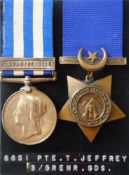 An Egypt pair to 8651 Pte. T. Jeffrey. 3/Gren. Gds.