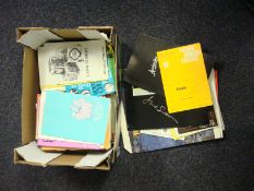 A collection of 1960s/70s theatre and concert programmes:,