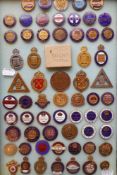 A collection of World War One War Service lapel badges: includes 'On Public Service',