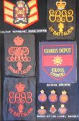Grenadier Guards: collection of cloth badges including Colour Sergeant mess dress stripes,