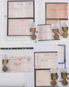A group of six WWI Victory medals:,